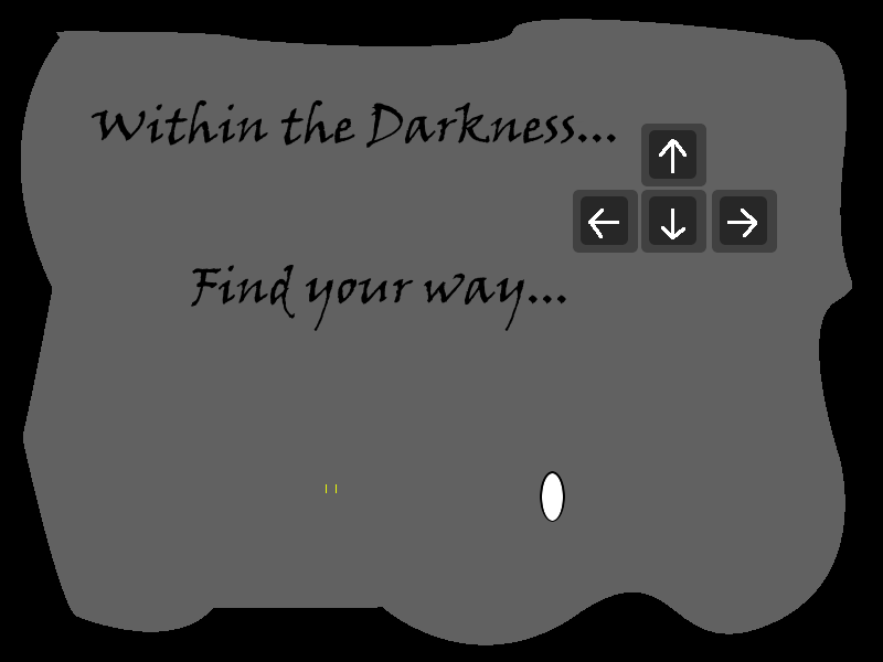 The title screen from Within the Darkness.