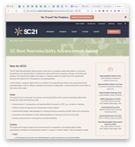 New in SC21: SC Best Reproducibility Advancemeent Award