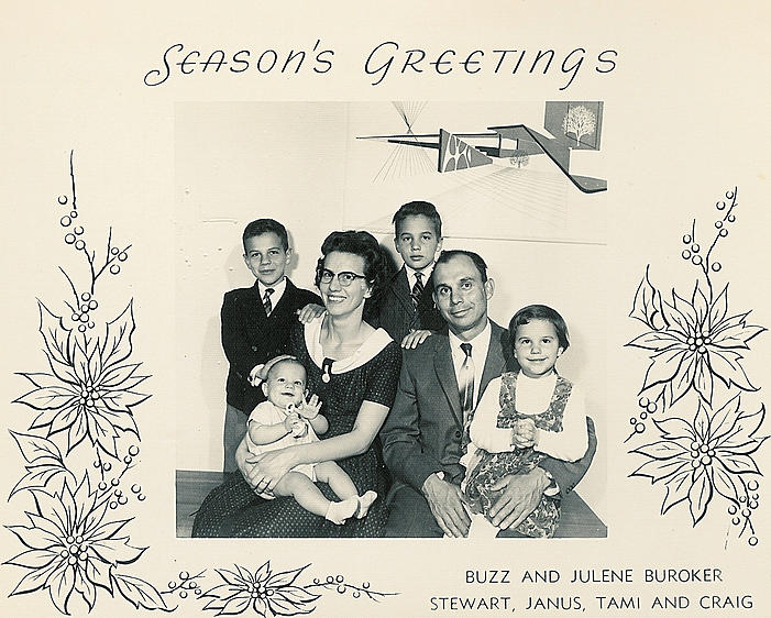 Buroker Family Xmas Card 1961-12-20