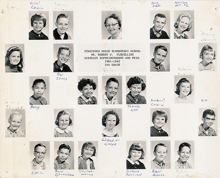 Hiram 5th Grade 1961-62 1962-05-15