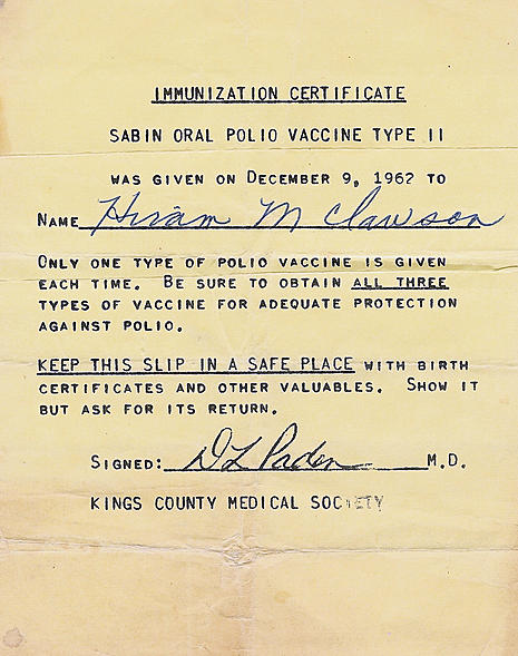 Hiram Polio Vaccine 1962-12-09 1962-12-09