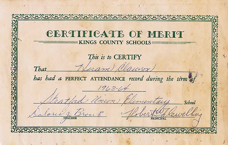 Hiram Perfect Attendance 1963-64 1964-06-04