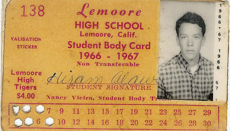 Hiram LHS Student Body Card 1966-67 1966-10-15