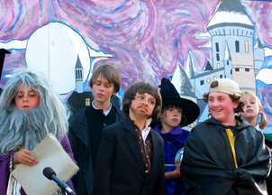 Crouch with Hogwarts Faculty