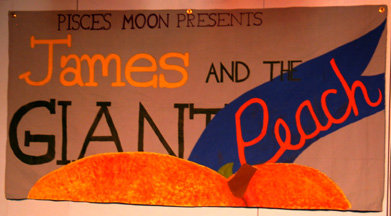 The banner announcing the play