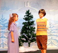 Edmund meets Lucy in Narnia